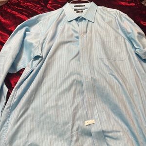 Freshly cleaned Paul Fredrick dress shirt size 18x36.